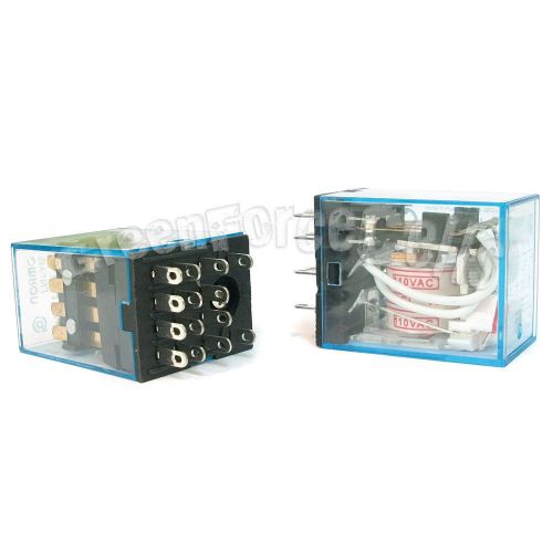 10 x omron my4nj j my4n my4 ac 110v 14pin power relay coil 4pdt 5a hh54p-l for sale