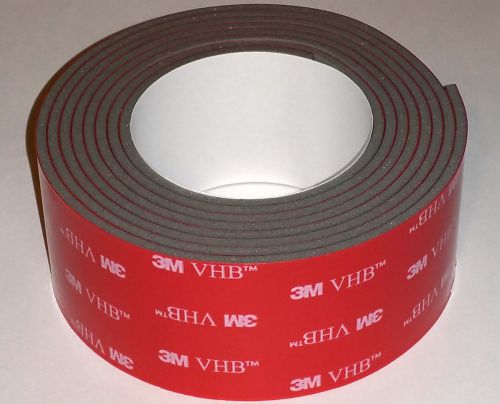 6ft 3m 4991f vhb 72&#034;x1.5&#034; .090&#034; double sided tape makes 36 2&#034;x1.5&#034; gopro mounts for sale