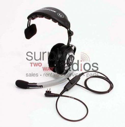 New motorola single-muff heavy-duty nfl style headset rmn5047a cp200 sp50 p1225 for sale