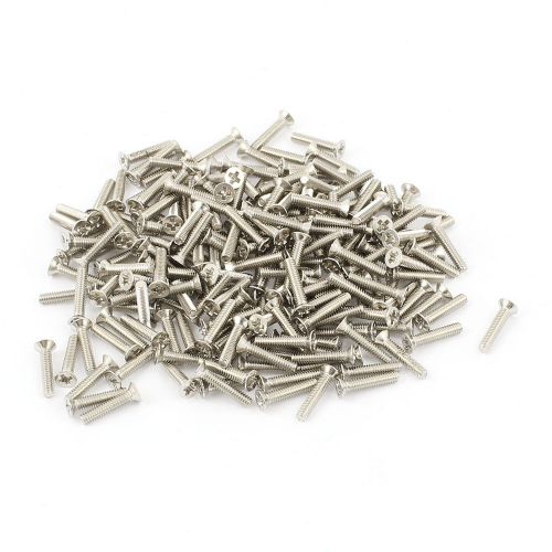 200pcs magnetic recessed crosshead phillips pan head screw bolt 2 x 8mm for sale