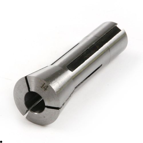 Precision 14mm r8 metric round collet  hardened steel 7/16-20 hrc 55°- 60° for sale