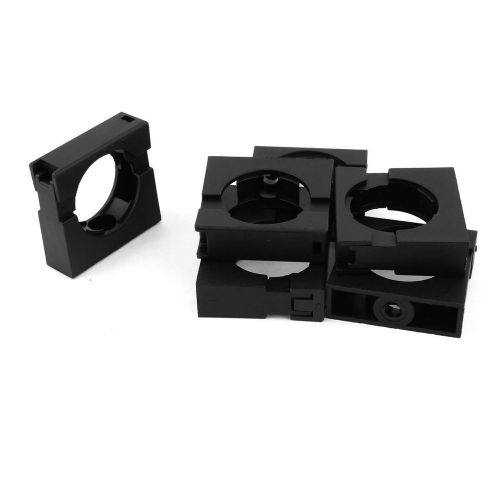 6pcs Black Fixed Mount Pipe Clip Bracket Clamp for 34.5mm Dia Corrugated Conduit