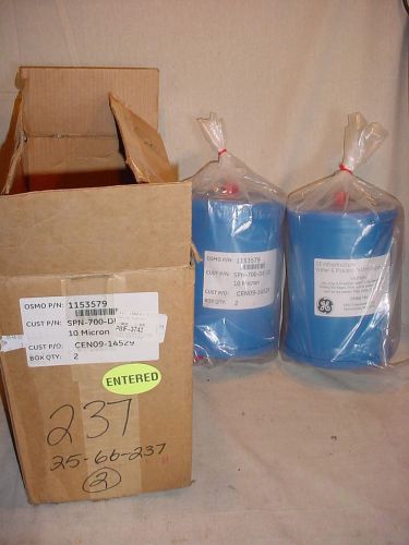 2 GE SPIRALTEK Dry Sump 10 Micron Filter OSMO P/N 1153579 SPN-700-DE10 25-66-237