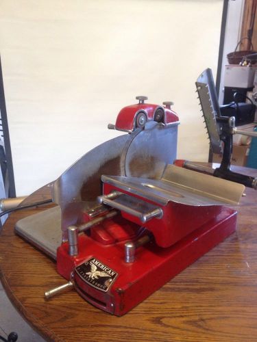 ANTIQUE ELECTRIC MEAT &amp; CHEESE SLICER AMERICAN SLICING MACHINE Co