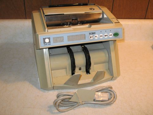 Scan Coin SC860 Bill Counter Money Currency SC-860 Counting Machine As-Is Read