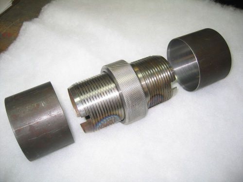 Pe hose reel 3 inch (90mm) screw-in mender coupler for sale