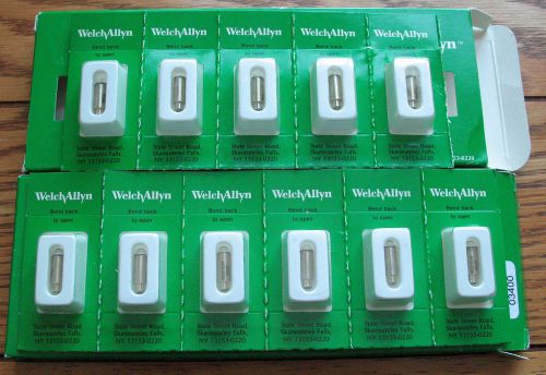 Lot of 11 WELCH ALLYN Replacement Bulbs No. 03400 Lamp New In Package and Box