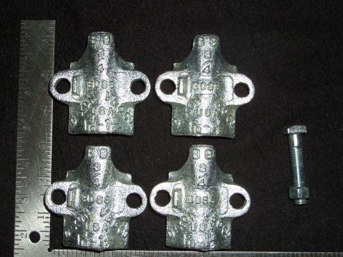2 boss dixon v&amp;c 2-bolt type b9 plated iron clamp 3/4&#034; &amp; 1-5/16&#034; - 1-1/2&#034; (#d289 for sale