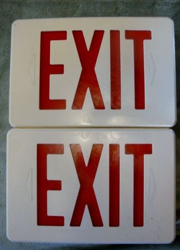 2 Exit signs