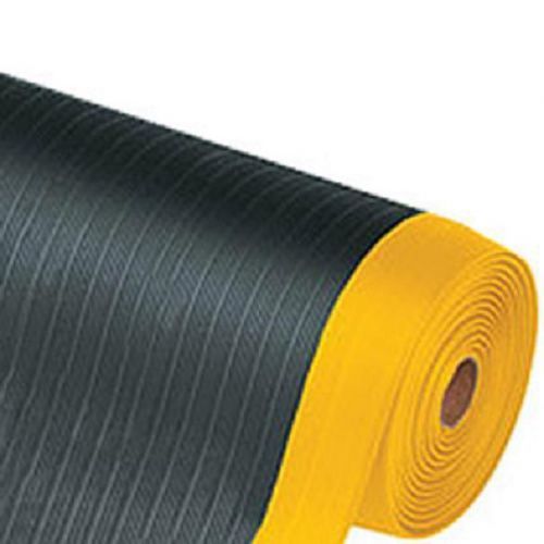2&#039; x 3&#039; Black &amp; Yellow PVC Anti-Slip Anti-Fatigue Mat