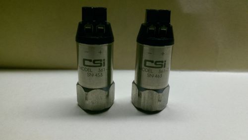Csi vibration accelerometers model 361-t, serial no. 453 &amp; 463 for sale