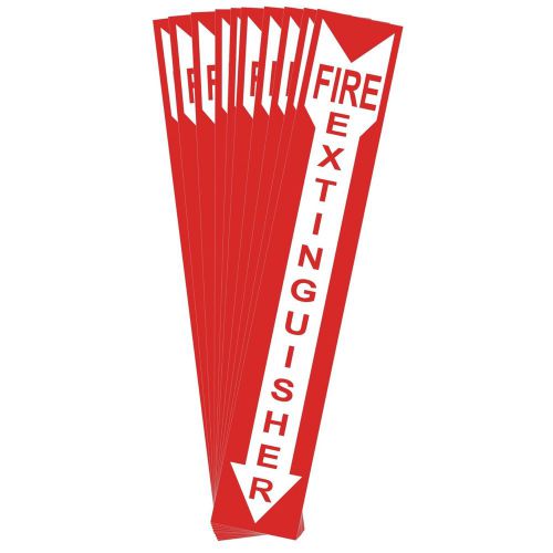10X Fire Extinguisher 4 inch x 12 inch safety decal sticker sign label