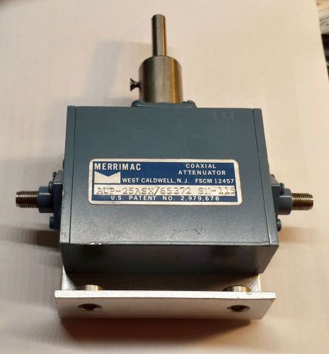 Merrimac AUP-25ASX SN-115 Microwave Coaxial Attenuator 50 Ohm SMA 0-30dB 1-10GHz