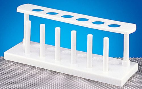 NEW Pacific Science Supplies Test Tube Rack Stand for 6 25mm Diameter Hole White