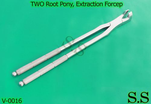Two Root Pony,ExtractionForcep19&#039;&#039;HandCrafted, Stl.Steel,Dental,Equine,S.S-V0016