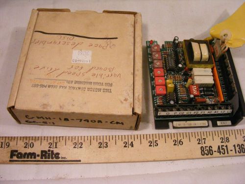 Electrol C-MH-18-790A-CM SPEED CONTROL DRIVE 1/50-2HP 90/180VDC  Used