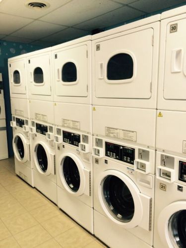 9 commercial stack coin operated speed queen washer and dryer combo for sale