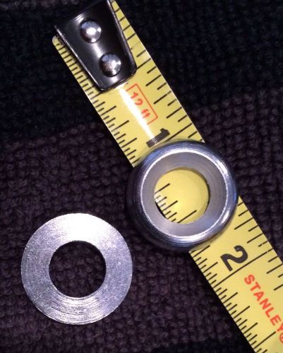NEW! 100 count CHROME PLATED BRASS countersunk  3/4 ” OD finishing washers: