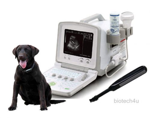 Veterinary Portable Ultrasound Scanner Diagnostic+6.5Mhz rectal linear CMS600B-2
