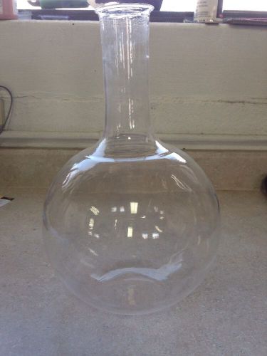 5000ml (5 liter) quartz flat bottom flask single neck nos for sale