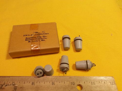 5  Pcs  Bussman HWA-AF Fuse Holders Industrial Bi-Pin Holders