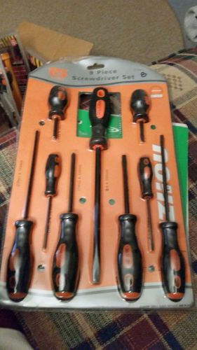 M&amp;s professional 9 piece screwdriver set - new  - free shipping for sale