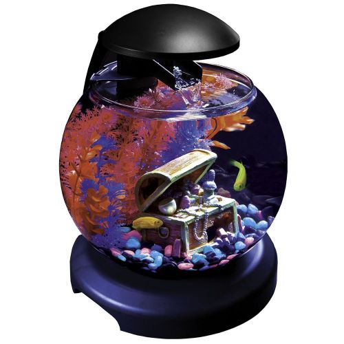 GloFish Waterfall Globe with Blue LEDs, 1.8-Gallon