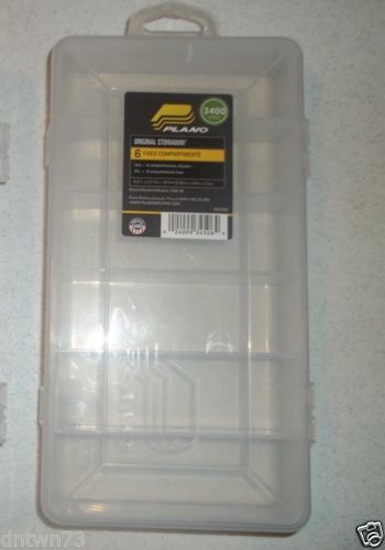 Plano molding 3450-46 compartment box, 6 compartments, clear for sale