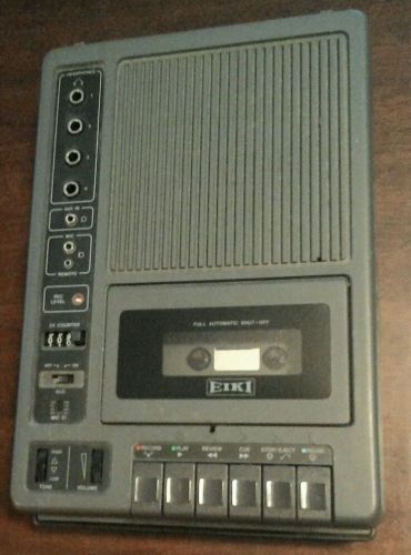 EIKI Model 3279A Cassette Recorder Multiple Headphone Outlets Working!