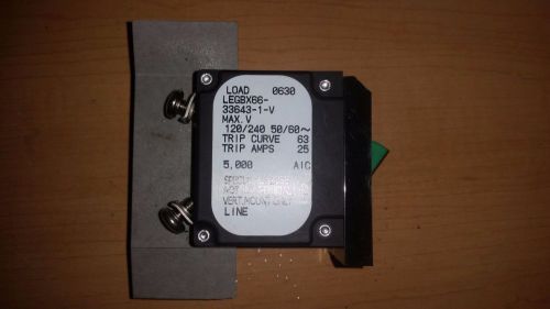 LEGBX66-33643-1-V Airpax 20 Amp 250v Circuit Breaker