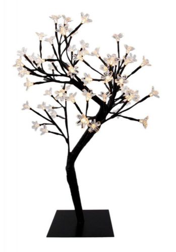 NEW 64-Piece Warm LED Lights Table Top Portable Cherry Blossom Tree Desk Lamp