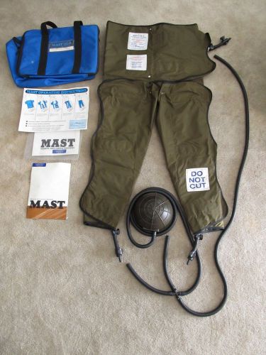 MAST III A Medical Anti-Shock Trousers*DAVID CLARK CO w/Pump*Bag*Instructions