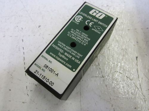 GO SWITCH 21-11510-00 LEVERLESS LIMIT SWITCH 10A 120VAC  *USED*