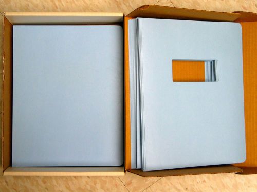 Lot of 90 covers sets for comb binding systems - blue fronts (w/windows) &amp; backs for sale