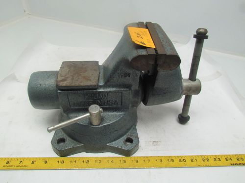 Wilton combination pipe &amp; bench 5&#034; jaw round channel vise w/swivel base for sale