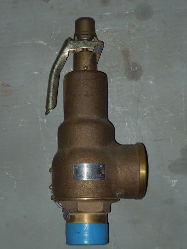 2 x 2-1/2&#034; #6010-jh  kunkle safety relief valve, set at 60 psi for sale