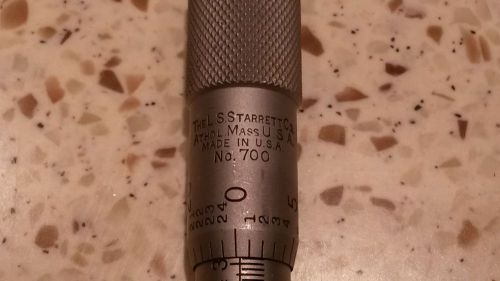 Starrett 0.200 - 1.200&#034; Inside Micrometer Caliper  Model No. 700 made in USA