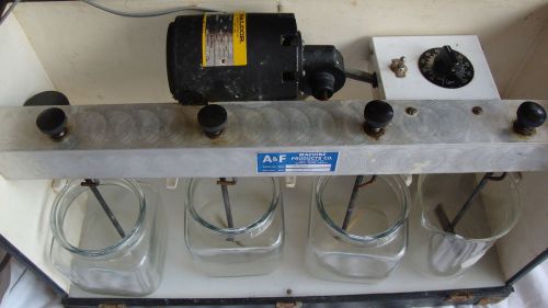 A&amp;F MACHINE PRODUCTS, PORTABLE JAR MIXER VARIABLE SPEED 4 STATION