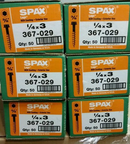 Spax 1/4 in. x 3 in. external hex flange hex-head lag screw (6 boxes) for sale