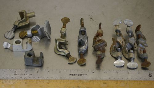 (qty 10) misc rod and extension clamps LOT GOOD