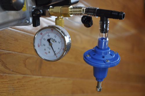 Vacuum Regulator+Gauge Tee Adapter: Pulsator Surge Devanal Milker Kit:Cow Gaot+
