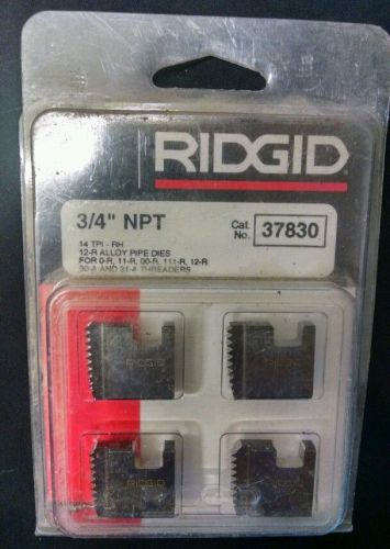 NEW! RIDGID TOOLS 3/4&#034; PIPE THREADER DIES, for: 12-R, 0-R, 11-R, 00-R, 111-R, 30