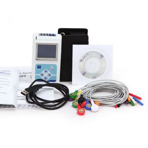 Cardioscape 12-channel color lcd holter monitor 24 hours for sale