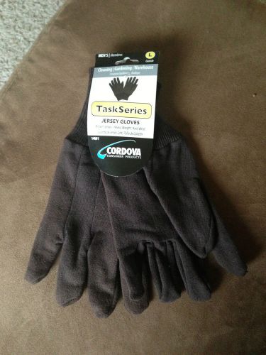 1 Dozen Brown Jersey Gloves