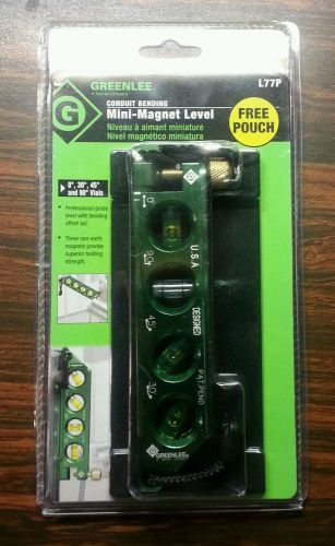 Greenlee Professional Grade Level with Bending offset Aid. Conduit bender.New