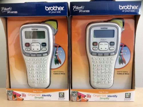 Brother Easy Handheld Label Maker (PTH100), New, Two (2) Units, Free Shipping