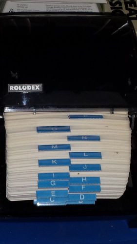 Rolodex Address File Organizer With Cover and Cards 4 x 2 1/4