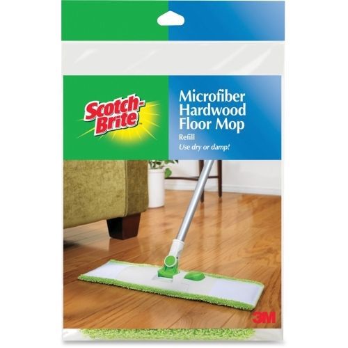 Scotch-Brite Hardwood Floor Mop Refill - 1 Each - Green - MMMM005R