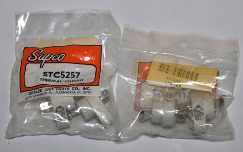 TWO (2) Packs of 2 Supco STC 5257 Thermal Cut Out