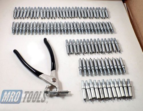 100 3/32&#034; cleco sheet metal fasteners plus cleco pliers (k1s100-3/32) for sale